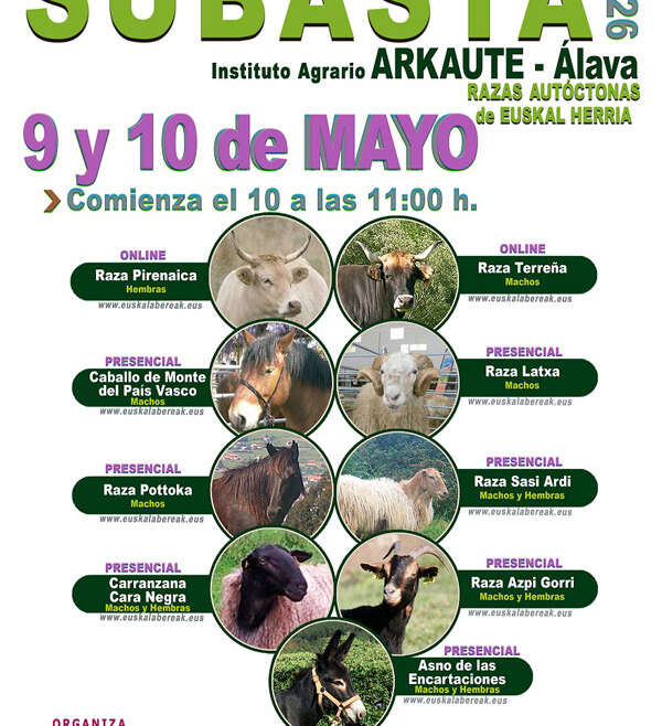 SUBASTA OFICIAL DE GANADO 2026